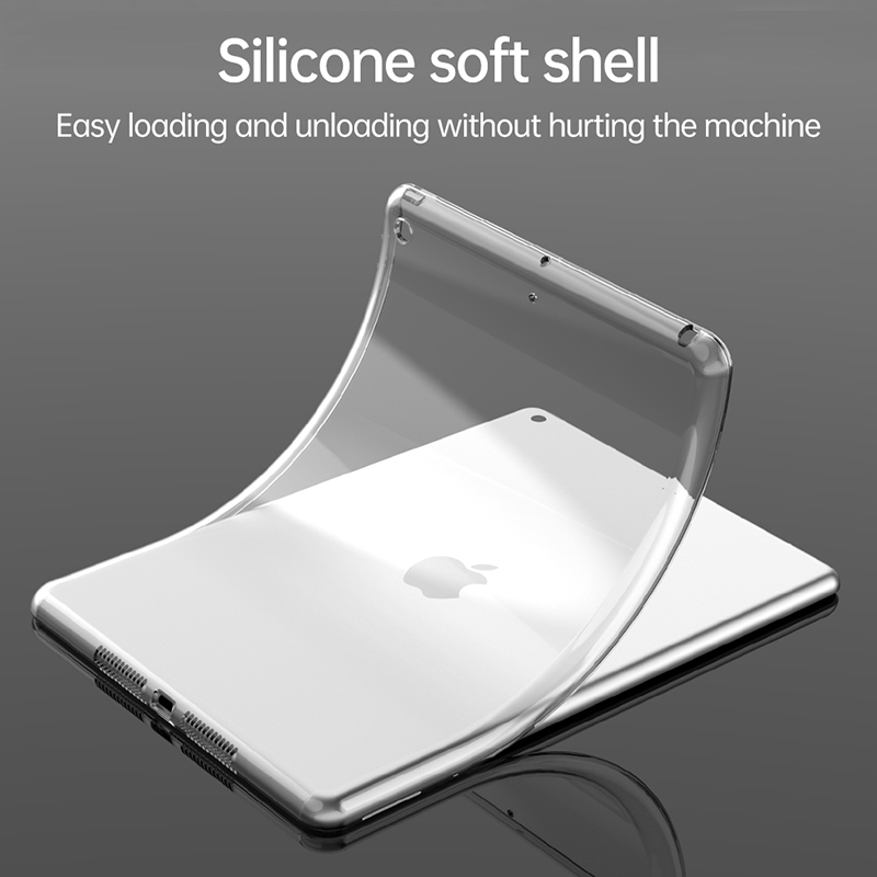 Silicone Case For iPad 10th gen Pro 11 2022 Tablet Transparent Case Mini 6 Air 5 4 10.9 10.2 7th 8th 9th Pro 9.7 Soft Cover