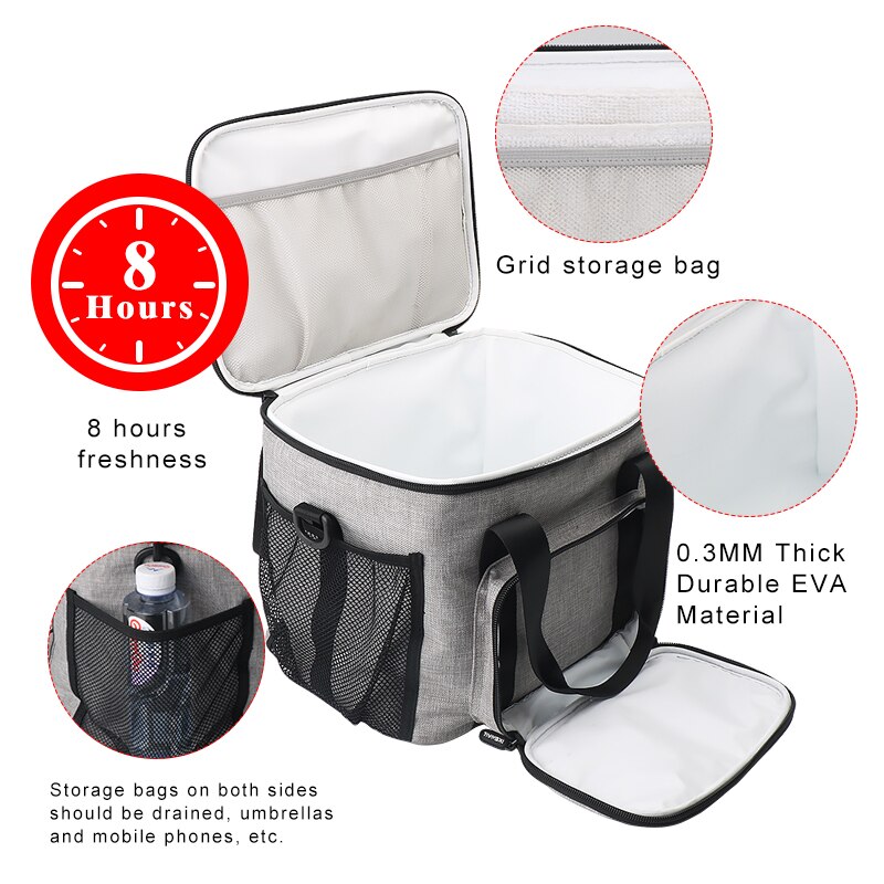 UOSC Portable Lunch Bag For Women Kids Men Shoulder Food Picnic Cooler Box Insulated Bags Tote Storage Container bolsa termica