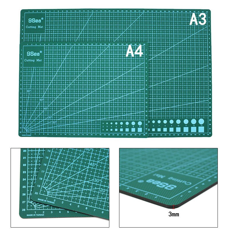 A3 A4 PVC Cutting Mat Pad Double-sided Patchwork Cut Pad Patchwork Tools Manual DIY Model Tool Cutting Board Self-healing