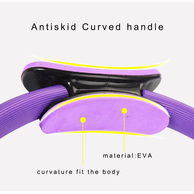 Pilates Ring - Yoga Circle Hoop - Professional Fitness Wheel - Home Gym Muscle Training Accessory