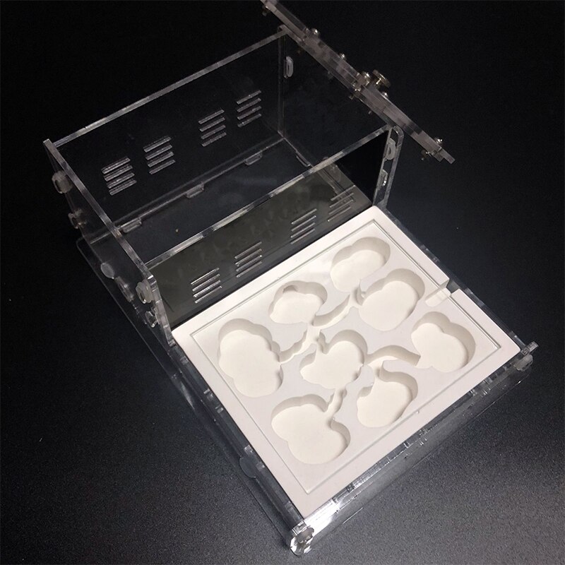 Acrylic Flat Ant Farm Ecological Plaster Ant Nest With Feeding Area Gypsum Ant House Anthill Pet Ant Workshop 8* 13*7.5cm