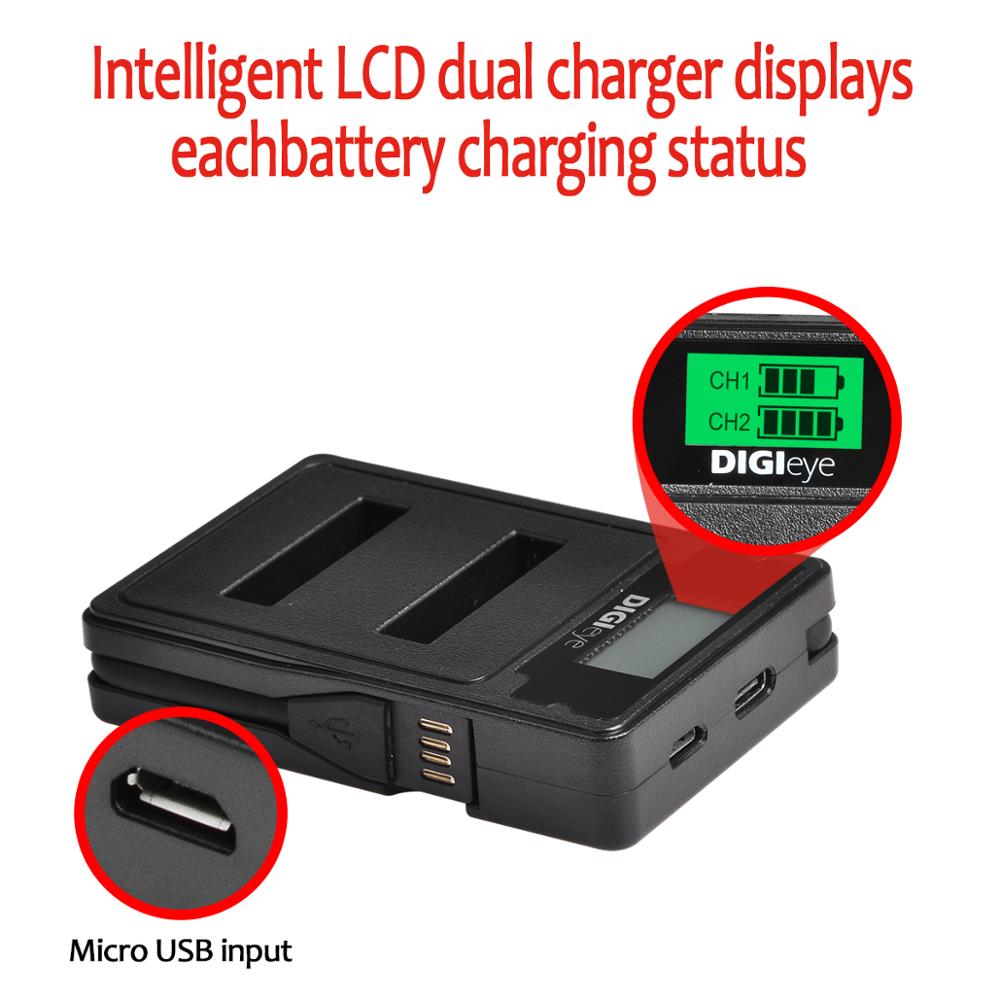 EN-EL12 ENEL12 Battery + LCD Dual USB Charger for Nikon Coolpix A1000 B600 W300 A900 AW100 AW110 S6300 S8100 S9300 P310