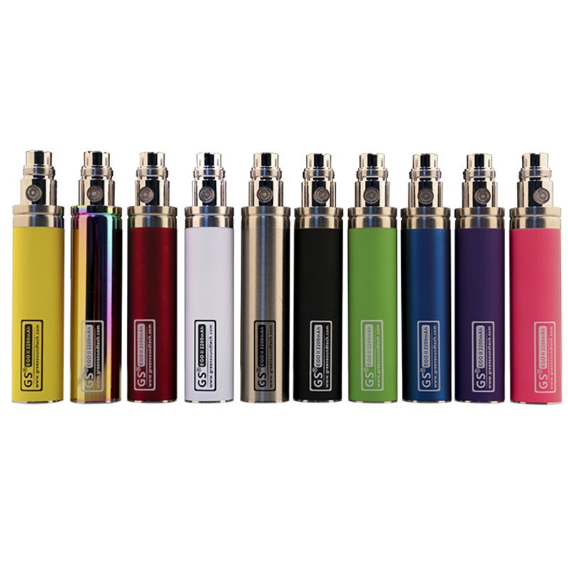 Original GS EGO II 2200mAh Battery Electronic Cigarette Vaporizer fill 2200/3200 Battery for 510 CE4 MT3 GS H2 Atomizers Vape