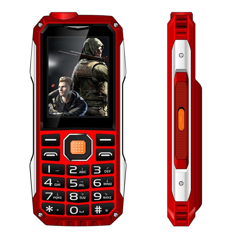Kuh T998 Robuuste Mobiele Telefoon Mp3 Mp4 Power Bank Bluetooth 3.0 Zaklamp Fm Geen Oortelefoon Nodig