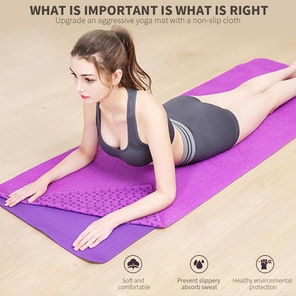 Yogamatta Handduk 183x61x1cm - NBR Slitstark för Hem & Utomhus Aerobics
