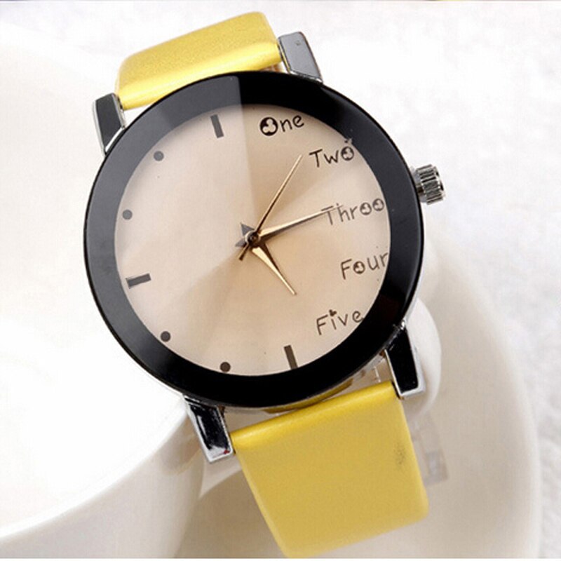 Neutral Leisure Letters Wrist Watches Motion Simulation Of Electronic Quartz Watch reloj kol saati Good-looking JUL 21