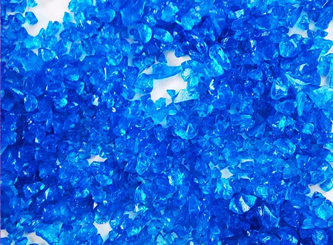250g Colorful Glass Sand Mosaic Tile DIY Mosaic Craft Materials Handmade Mosaic Making Glass Tile Fillers of Fish Tank: 250g Blue