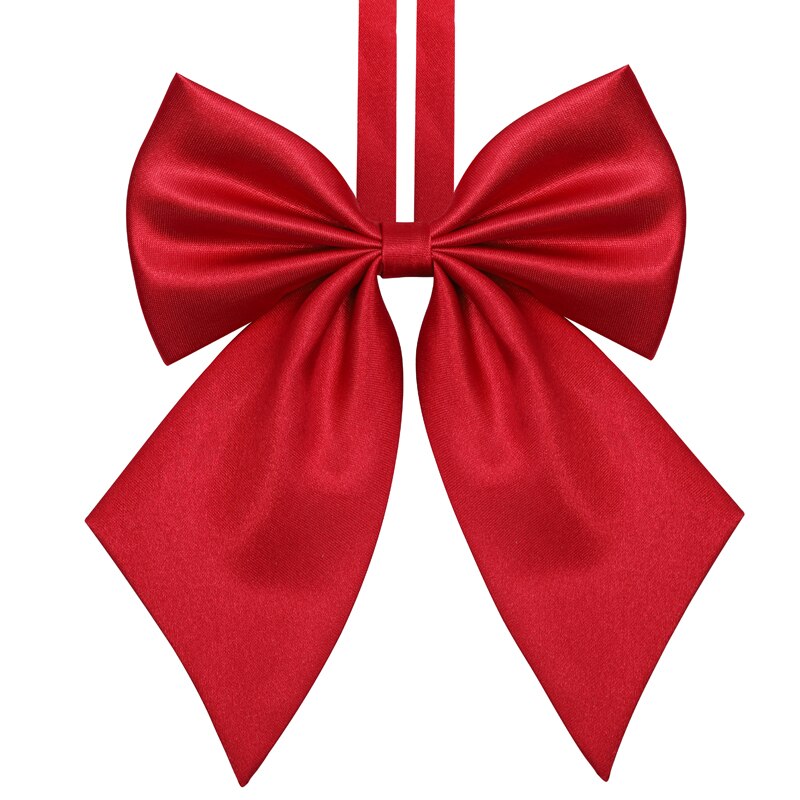 Ties Women Solid Striped Print Silky Womens Bows Tie All-match School Students Leisure Japanese Style Trendy Simple College Chic