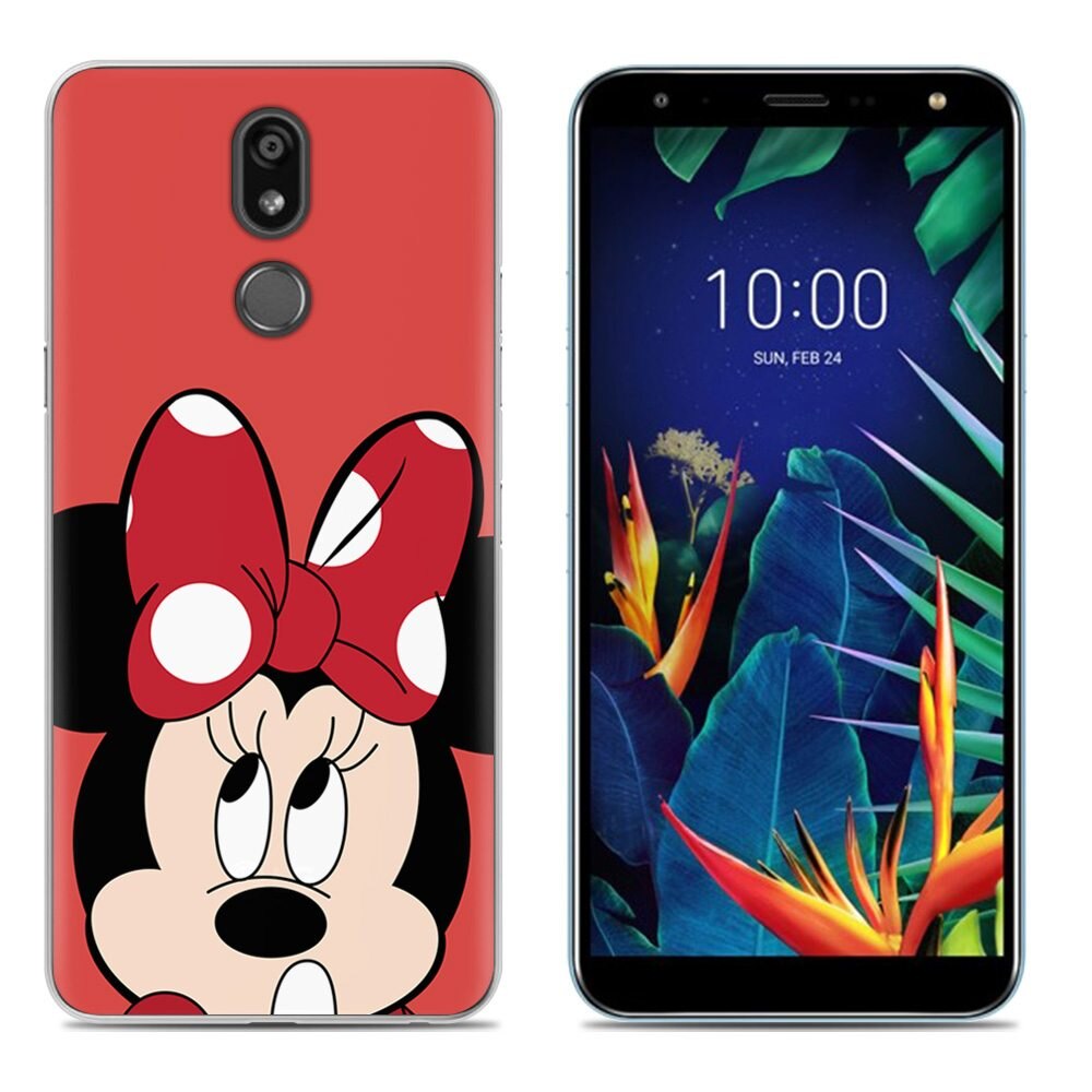 Funda de suave para teléfono LG K40/K12 Plus 5,7 pulgadas TPU colorida pintada cubierta trasera de silicona: 20