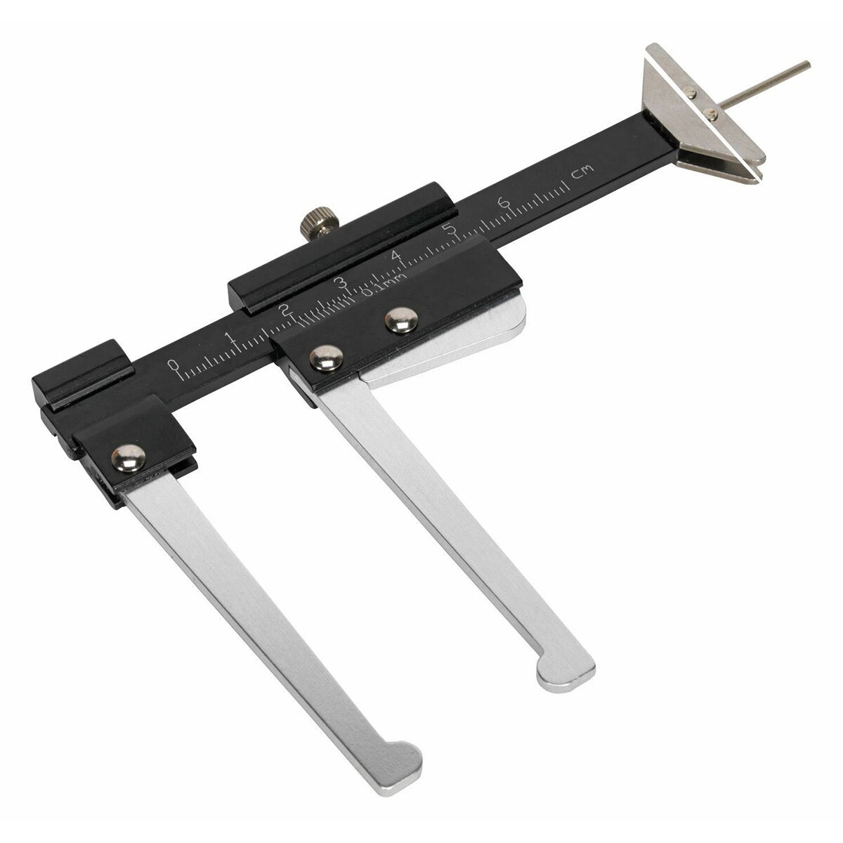 ZEAST Aluminium Reifen Reifen treten Tiefe Messgerät + Bremsscheibe 0-60mm Vermesser Werkzeug Dicke Lineal Sauerei werkzeug Sattel