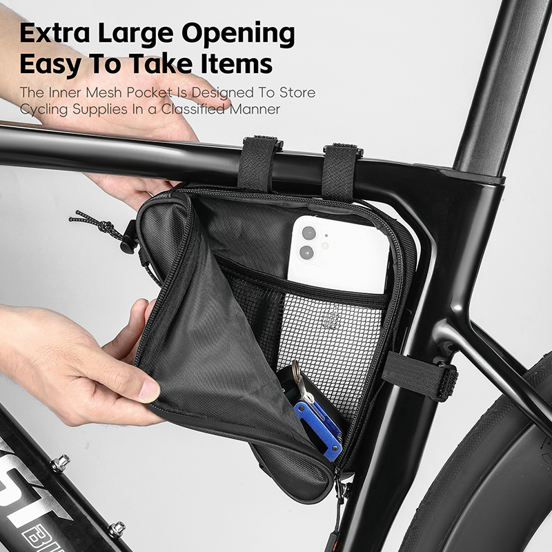 West biking slitstarka cykelslangväskor mtb racercykel triangelväska cykelramsväskor reparationsverktyg cykelväska