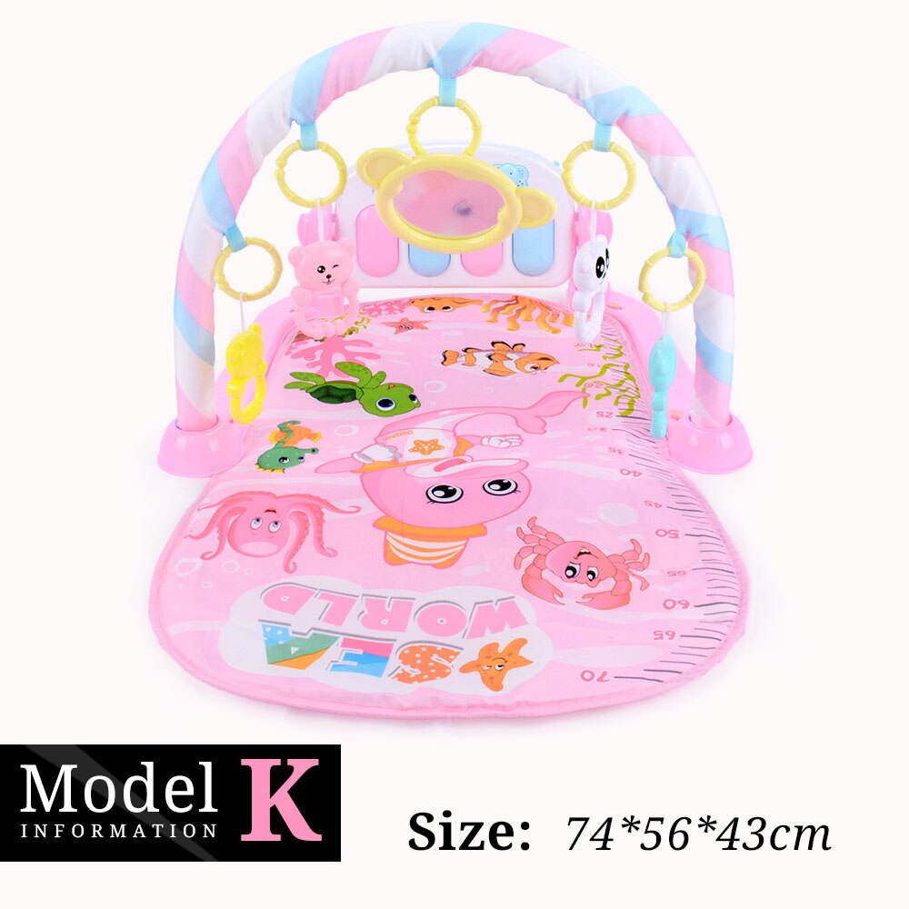 16 Stijlen Baby Muziek Rack Speelkleed Kid Rug Puzzel Tapijt Piano Toetsenbord Zuigeling Playmat Vroege Onderwijs Gym Kruipen Spel pad Speelgoed: Model K