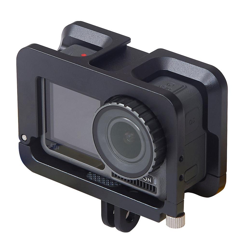 Yiwa Vlogging Metalen Kooi Case Voor Dji Osmo Action Vlog Case Met Koud Schoen Voor Microfoon Led Licht R40