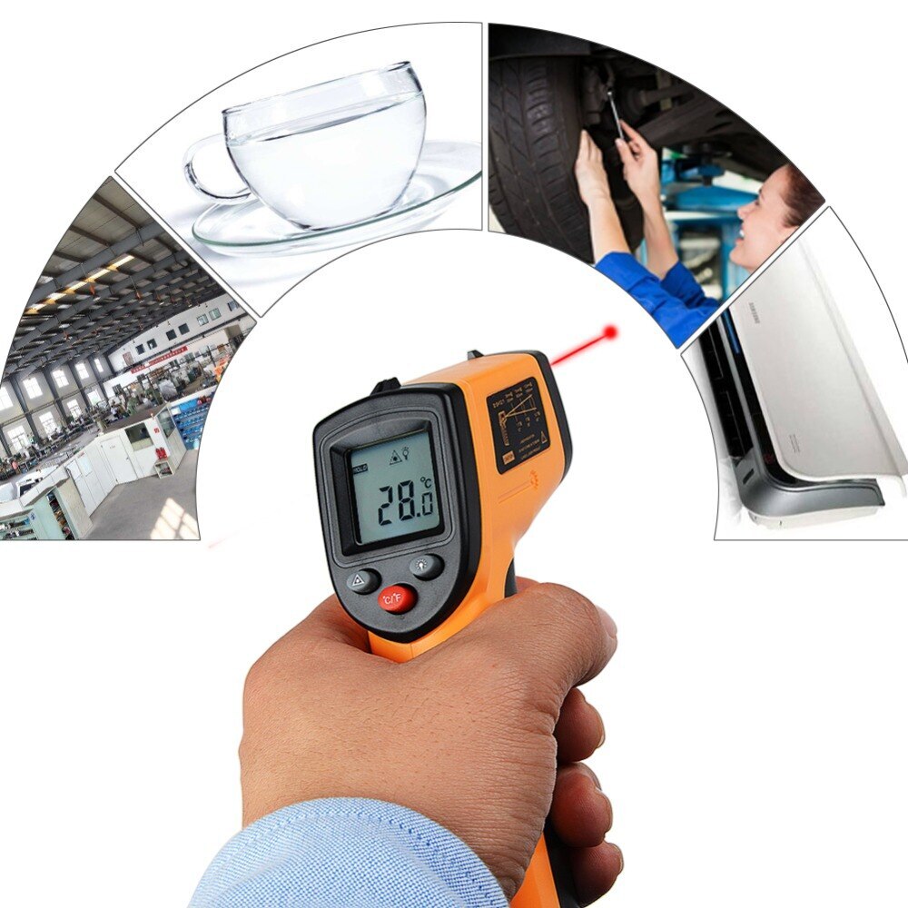 GM320 Handheld Thermometer Non-contact Thermometer Thermal Imager Smart Sensor Temperature Probe Kitchen Supplies Pyrometer