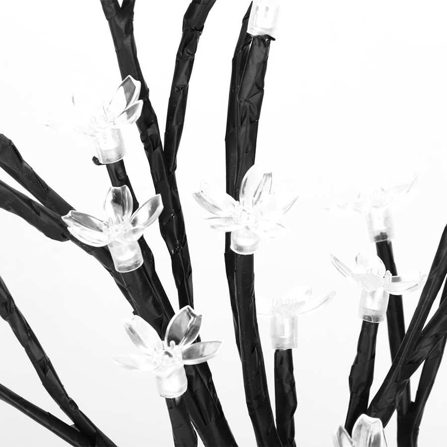 LED Nacht Licht 48LED Pflaume Blume Bonsai Licht Baum Lampe Batterie Betrieben Hause Weihnachten für Schlafzimmer Wohnheim Nacht