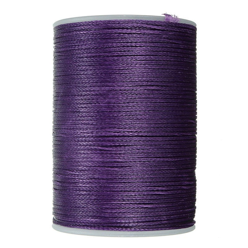 Fil Ciré Pour Maroquinerie Et Artisanat – 78 M, Diamètre 0,8 Mm, Marron Foncé, Polyvalent Et Robuste