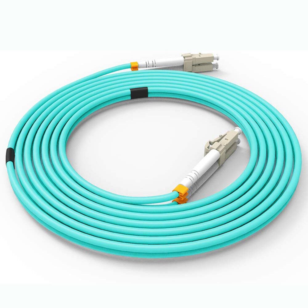 Faser Patch Kabel, AMPCOM 10G Gigabit Fiber Optic Kabel mit LC zu LC Multimode OM3 Duplex 50/125 LSZH