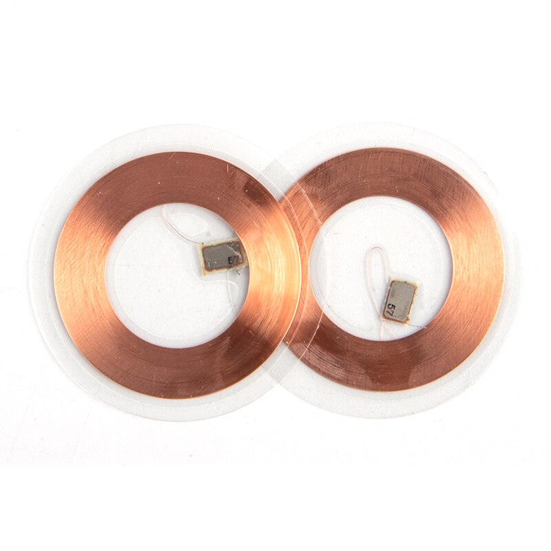 5 Stuks 125Khz Id T5577 Writable Herschrijfbare Koperen Spoel Coin Card Keyfob Rfid 0.3Mm Ultra-Dunne Mobiele telefoon Access Card