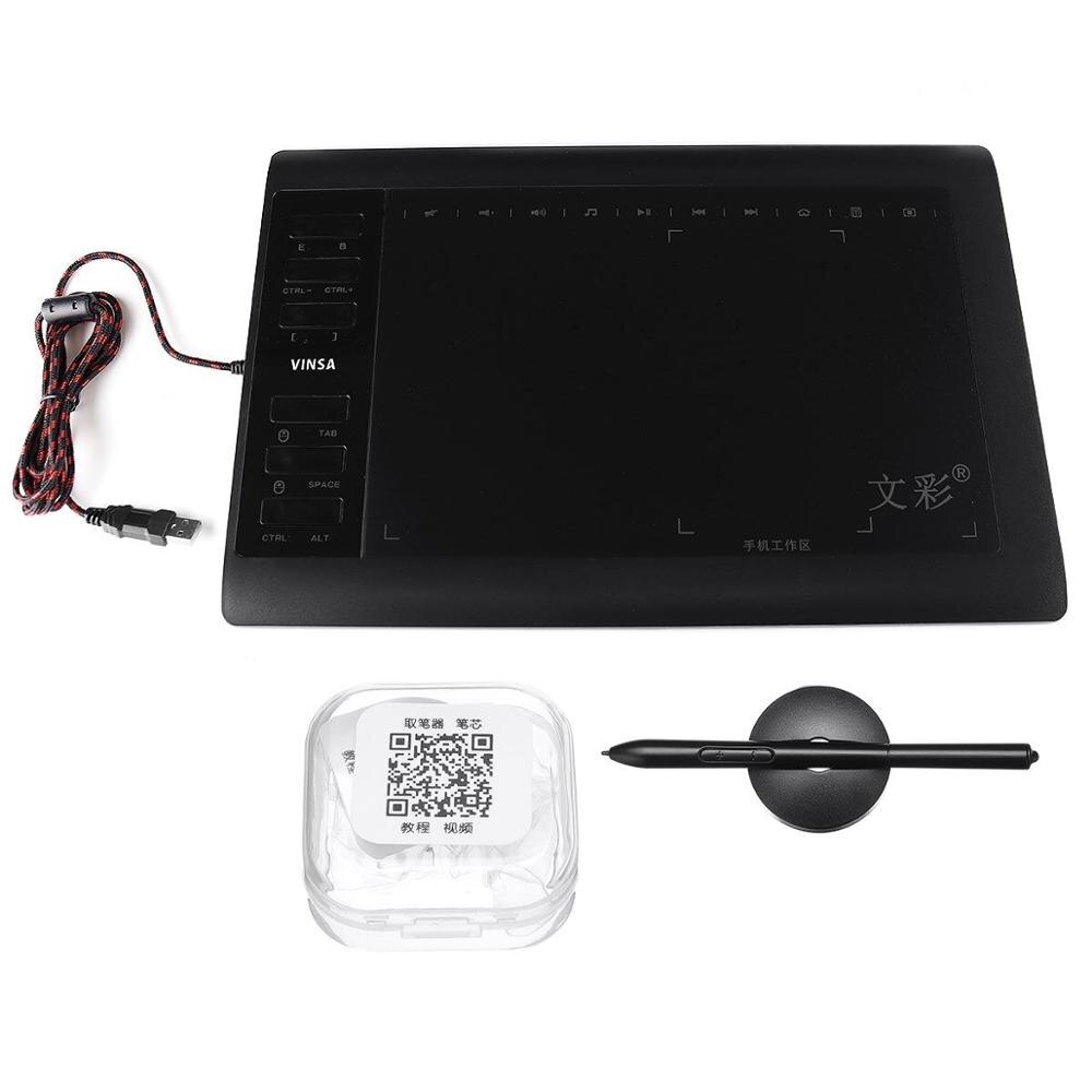 Tablette graphique pour dessin animé, écran 9.4x14.17 pouces, 8192 niveaux de sensibilité à la pression, 233 points, rapide, avec stylet à batterie et sac inclus: Package 1