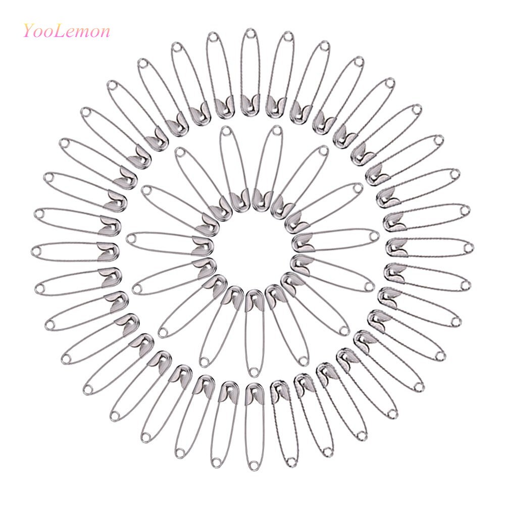 50pcs* 36mm Metal steel silver Safety Pins , ! 30g BZZ04