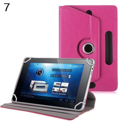 7 "/8"/9 "/10" Kunstleer Tablet PC Case Cover 360 Graden Roterende Stand Universele Houder 7 8 9 10 inch: 天空蓝