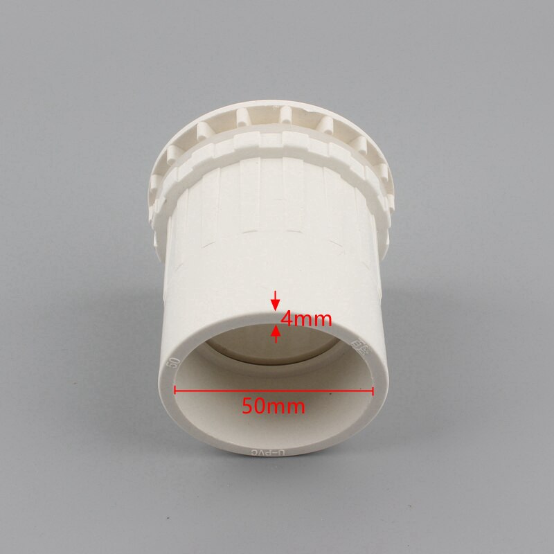 PVC ID 50Mm Fish Connector Tank Drainage Equipment Aquarium Bulkhead Fitting Connector Seafood Pool Drain Fittings