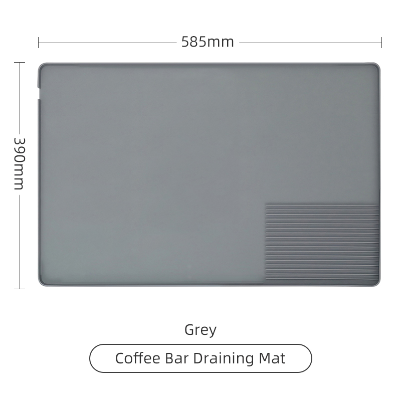 Tappetino antimanomissione per caffè Stazione distributore Portafiltro Tappetino in silicone Macchina per caffè caffè espresso Accessori per sbarra Utensili da caffè Angolo Barista Strumenti: marrone