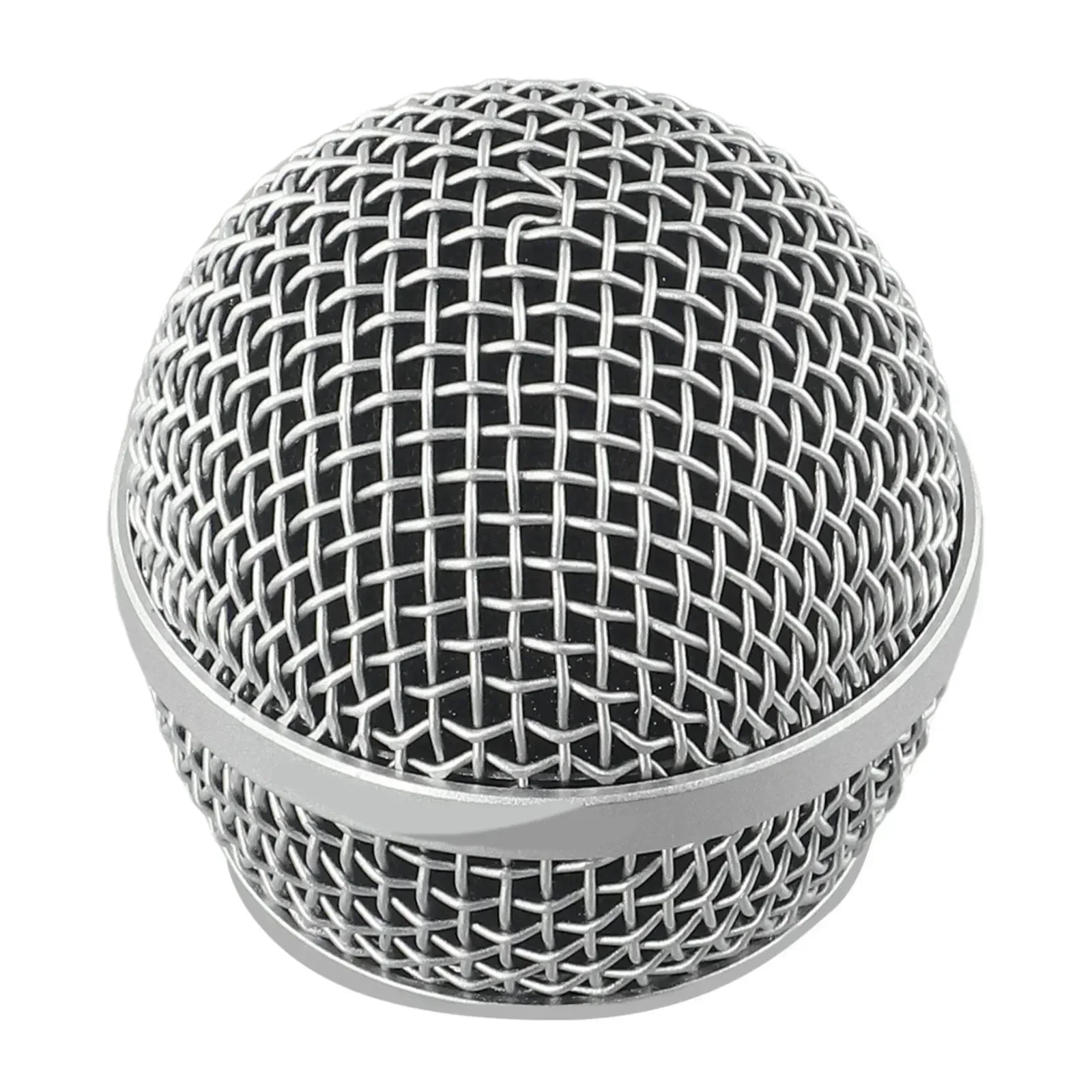 Rejilla de micrófono de Metal que reemplaza la cabezal de micrófono protector desmontable para Shure Beta 58A, cabezales de repuesto, piezas de bricolaje: Negro