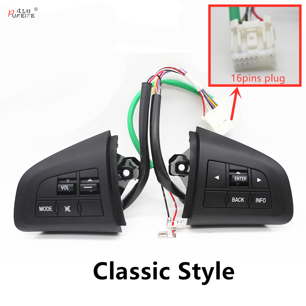 Steering Wheel Control Button for Mazda 3 Cx-5 Cx-7 Control Switch Car Styling Volume Mode Function