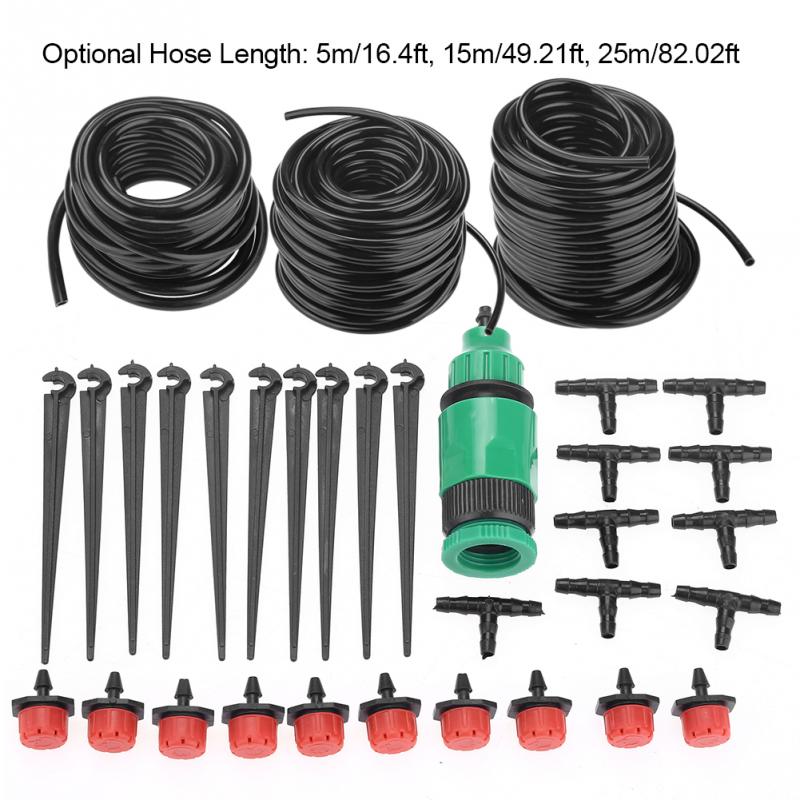 Garden Lawn Greenhouse Micro Irrigation System Kit Plants Watering Hose Nozzle Sprinkler Gardening Irrigation Tool