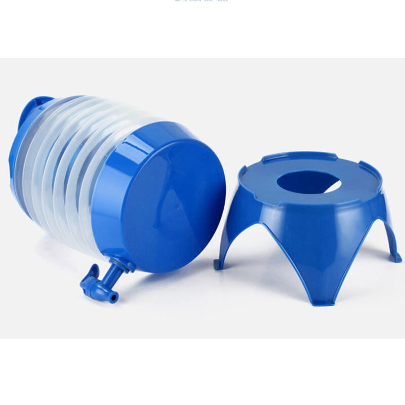 Portable 5L Gallon Collapsible Folding Car Travel Drinks Holders Beer Water Dispenser Drinks Container Tap For Outdoor Camping