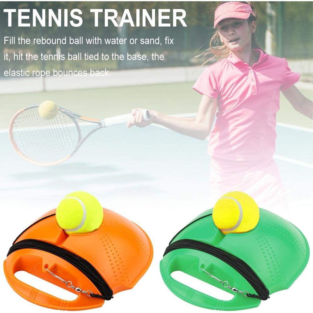 Automatic Tennis Ball Trainer Machine Rebound Ball Exercise Outdoor Sparring Device Set Tennis Practice Training Equipment