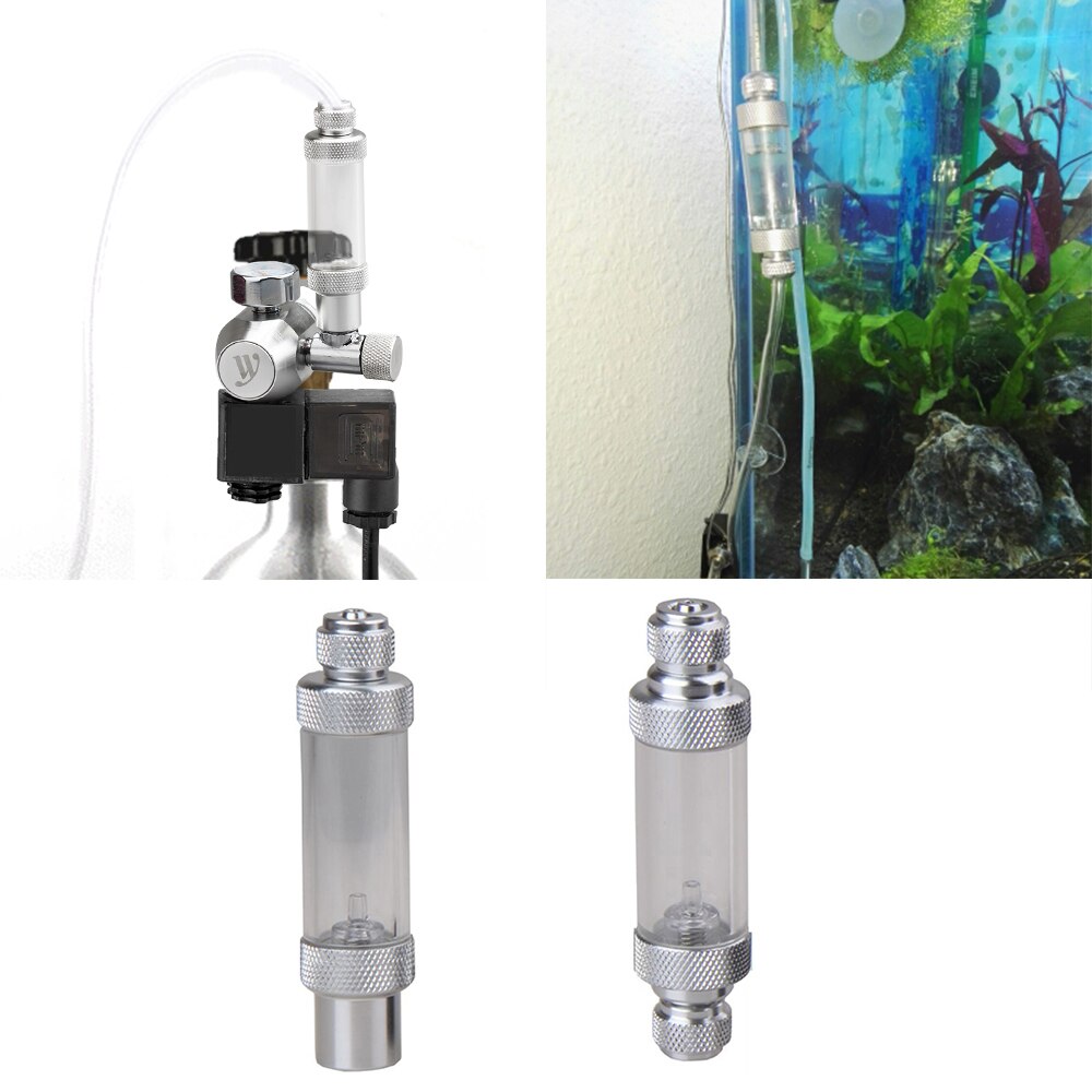 Aquarium CO2 Bubble Counter kit Naald Valve Aanpassing Terugslagklep Mini enkele kop voor Aquarium Aquarium CO2 Systeem