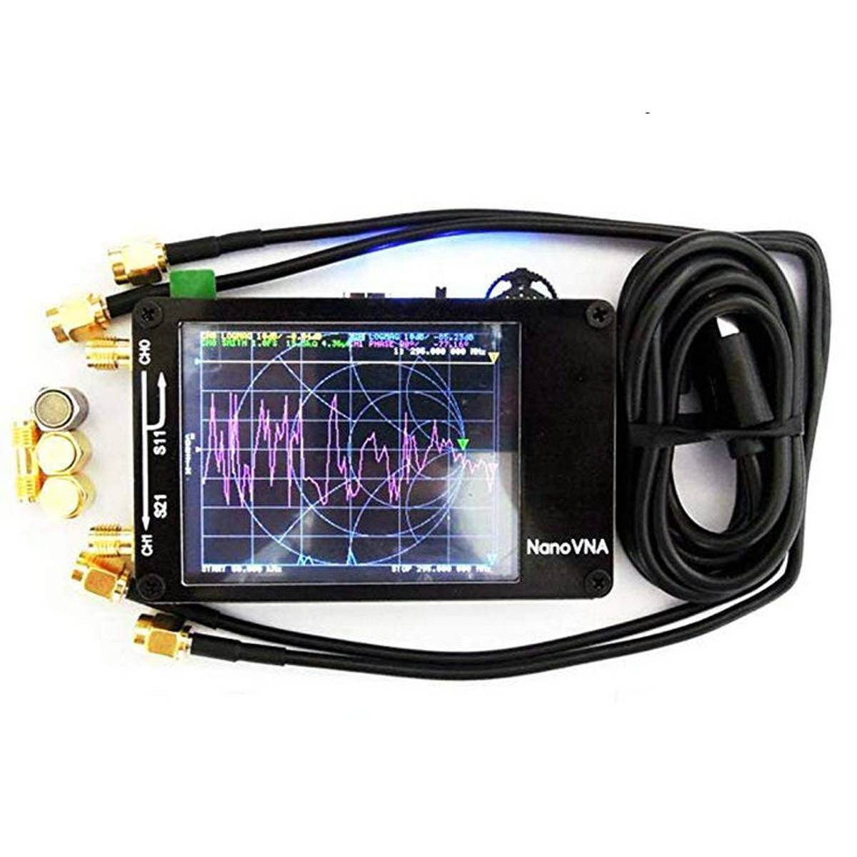 For Nanovna Vector Network Analyzer Press Screen MF HF VHF UHF 50Khz-900Mhz Antenna Analyzer Chargeable