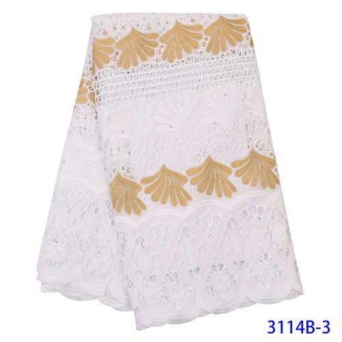 Black Latest French Lace Fabric Nigerian African Lace With Tulle Lace Fabric For Bridal YA3114B-2: Picture 3