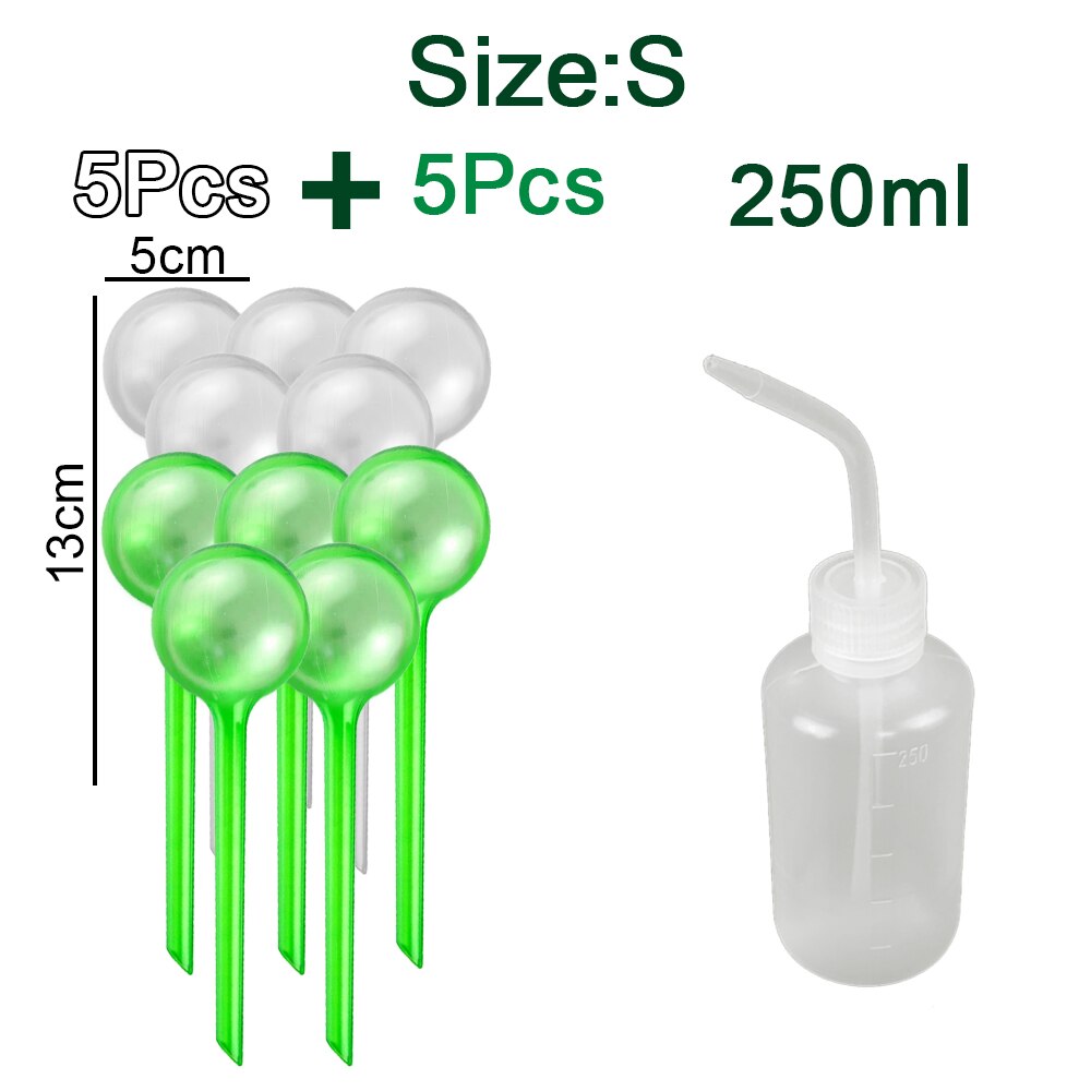 Automatische Pflanze Bewässerung Lampen Selbst Bewässerung Bälle Haus Garten Wasser Können Spike Blume Zimmerpflanze Gerät Tropf Bewässerung System: 10 PCS S Set B