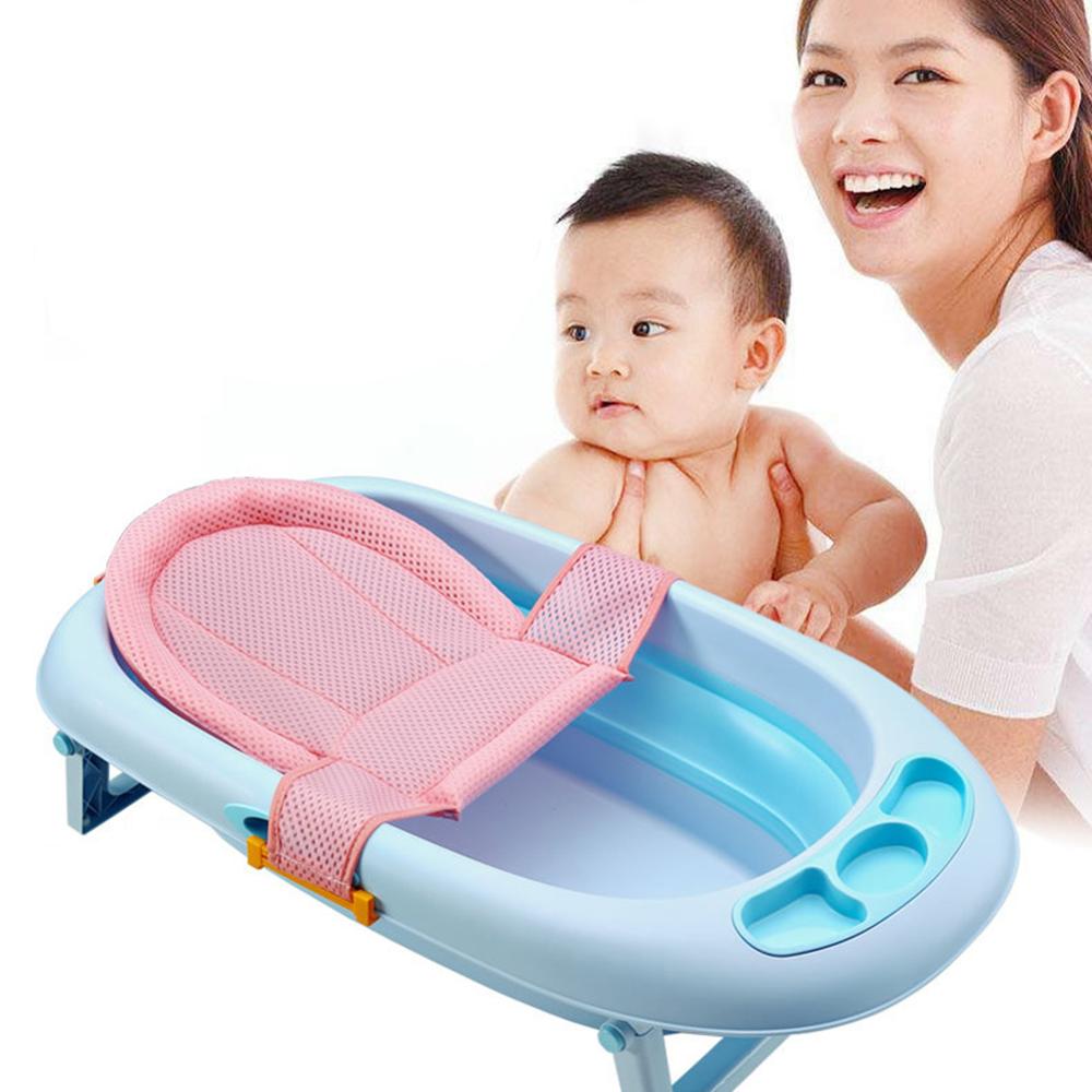 Forma de T bebé infantil bañera flotador tipo alfombra suave antideslizante Asiento de baño cojín