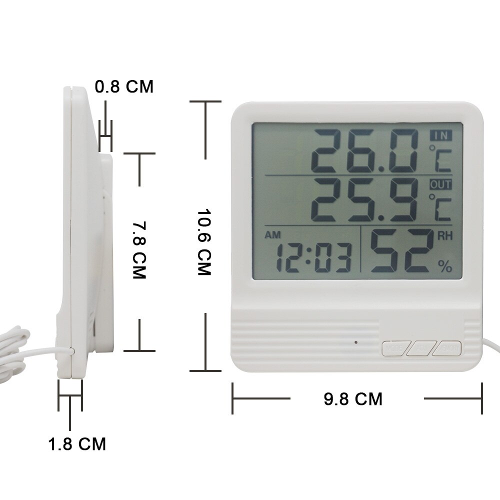 Digitale Thermometer Hygrometer Weerstation Indoor Outdoor