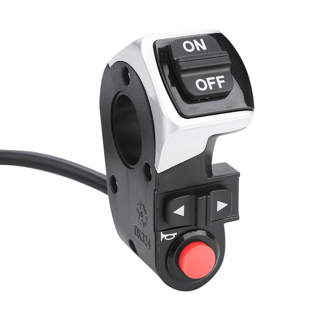 3 in 1 Light Horn Turn Switch Button Electric Bicycle Head Light Bell Switch for Mountain Bike E-Bike Electric Scooter