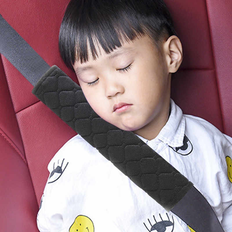 Eafc baby børn sikkerhedsrem tykt plys stof bil sikkerhedsseler pude blød skulderbeskyttelse pad pude hals sikkerhedssele