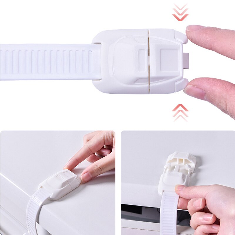 Kinderen Veiligheidssloten Multifunctionele Baby Bescherming Lade Kastdeuren Lock Cartoon Knop Beveiliging