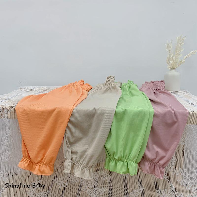 summer Korean boys and girls multicolor loose super soft mosquito pants children's homestead pants