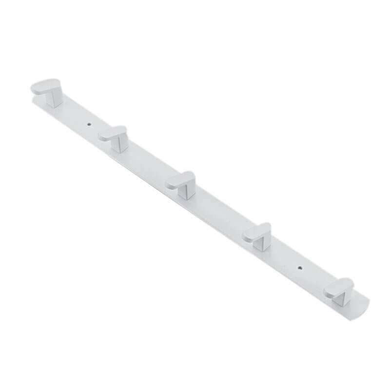 Badkamer kapstok hanger handdoekhaak wandhanger deur achter kapstok 5 haken -wit