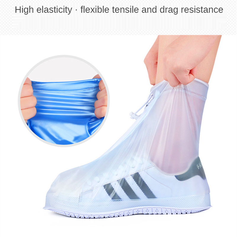 Silicone Waterproof Shoe Cover Unisex Shoes Protectors Rain Boots for Indoor Outdoor Rainy Reusable non-slip shoe Cover