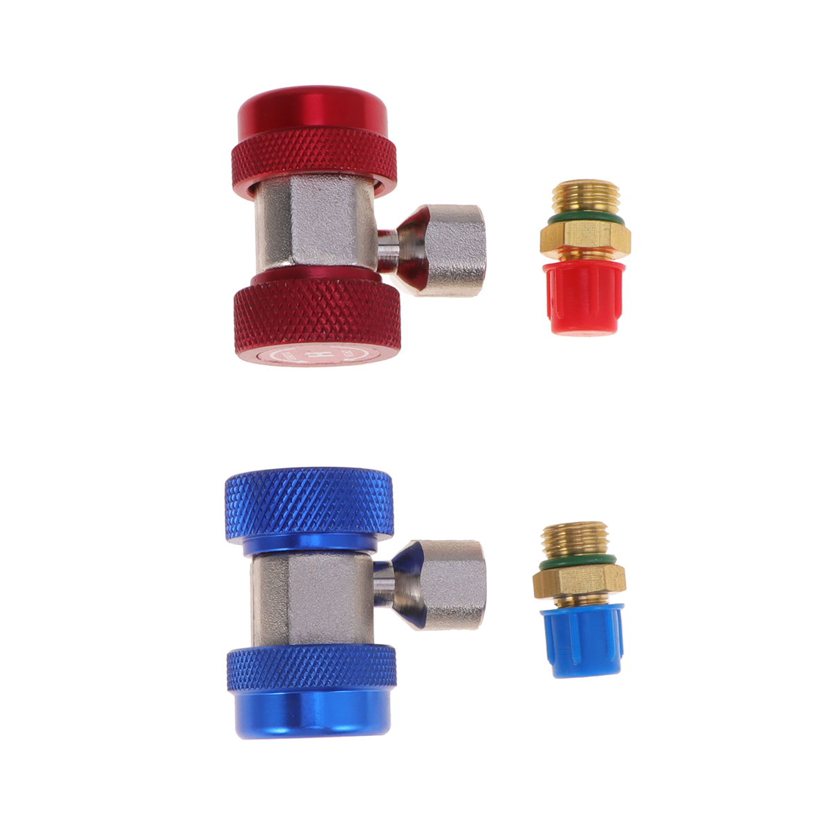 2pcs Coupler Connector Durable Metal Adapter Coupler Connector for Air Conditioning Auto Car A35