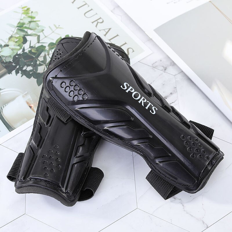 1 par de fútbol Shin guardias almohadillas de fútbol Shin guardia adulto rodilla calcetines para adultos/niños fútbol Shin Pads