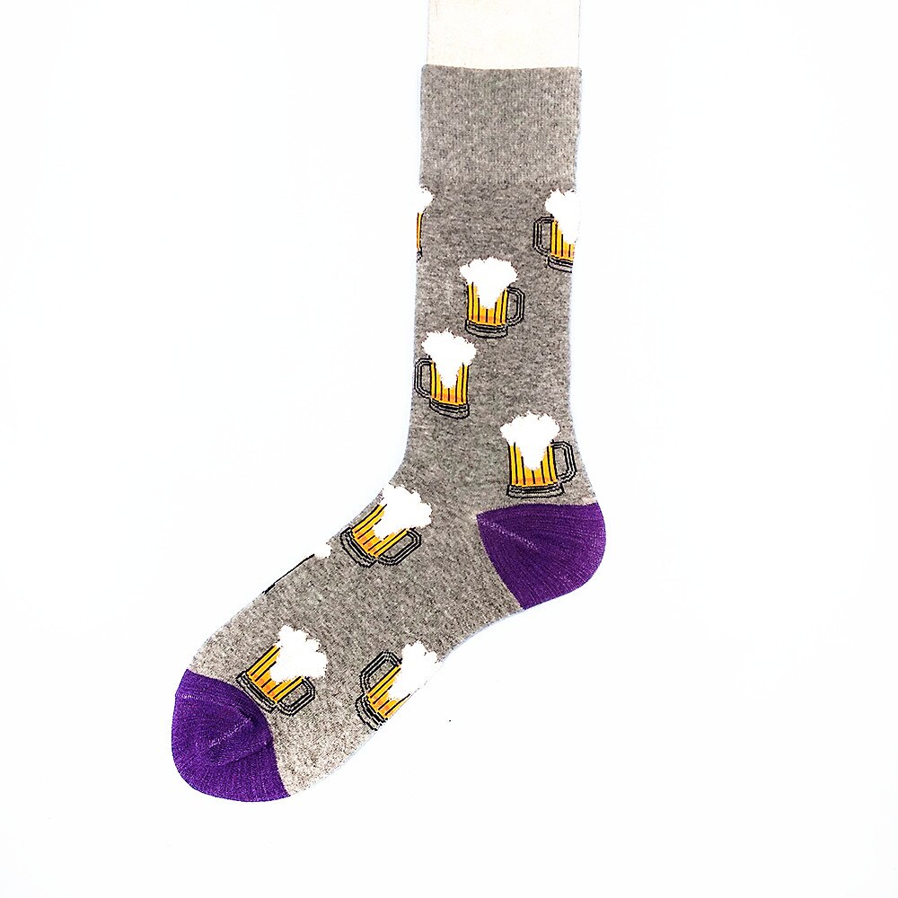 Ananas Burger Bier Mode Trend Element Mannen Kousen Skateboard Sokken