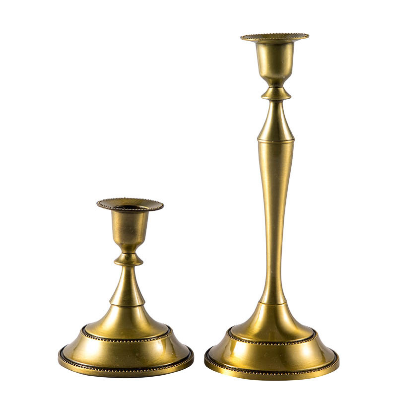 Candelabro de Metal Retro Para cena, Hotel, decoración del hogar, romántico, Retro