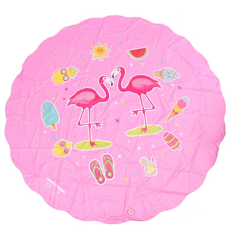 170cm Kids Water Spray Mat Sprinkler Pad Mat Children Summer Outdoor Water Splash Play Mat Lawn Inflatable Cushion Toy: Pink