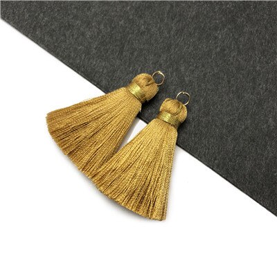 Chengrui L114, 4 Cm, Zijde Kwasten, Kleine Kwasten, Hand Made, Earring Bevindingen, fringe Gordijn, Kwastje Fringe Voor Gordijnen, 4 Stks/zak: L11426